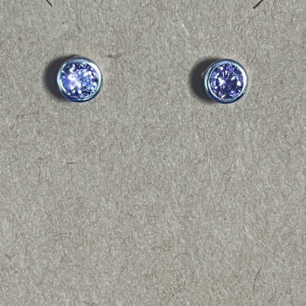 Sterling Silver Gemstone Earrings - Picture 4 of 5